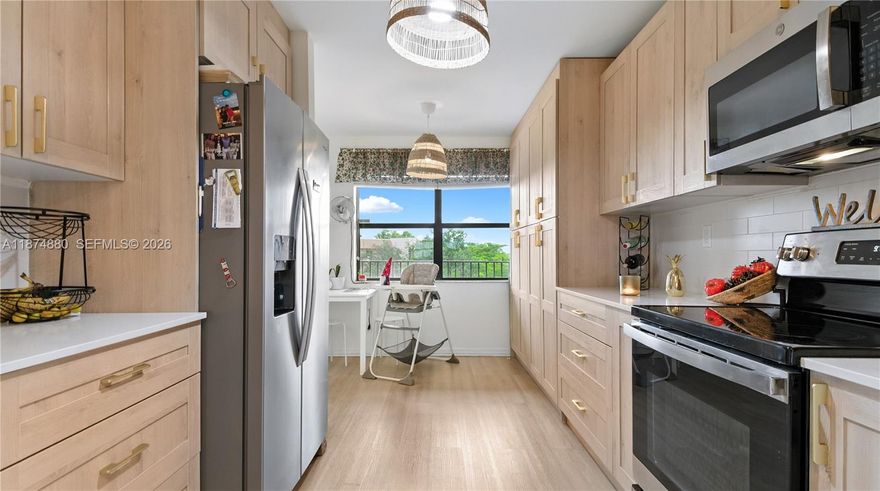 55+ Community Rarely available and truly unique, this top-floor corner condo with elevator access in Sunrise Lakes Phase 4 spans over almost 1,400 sqft, larger than most in the community. With no neighbors above or beside you, enjoy unmatched privacy, natural light, and quiet. Inside, the 2-bed, 2-bath home offers a private laundry room and NO CARPET, with flooring throughout for comfort and easy care. Its corner position and top-floor setting make this residence stand apart from traditional units. Resort-style amenities include pools, clubhouse, and fitness areas, with shopping, dining, and healthcare nearby. A special home designed for peace, convenience, and everyday ease, offering the extra space, independence, and comfort you’ve been waiting for. Credit Score required 700 min