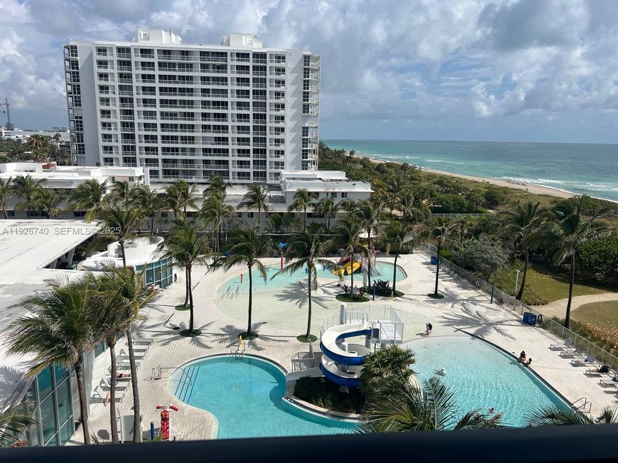 Gorgeous Views from this very spacious 2 bedrooms and 2 bathrooms. washer and dryer in the unit. Rented furnished  The apt is very well maintained and comes Impact glass windows & tile floors. Full service building with security desk at lobby, exercise room, heated pool, cable & high-speed internet and onsite management. One parking space in garage **Walk everywhere! Restaurants, To houses of worship, Publix, CVS, Bal Harbor Shops, Surfside community center. Call L/A for showings.Seasonal. Available from Dec 15 2025 to March 29 2026