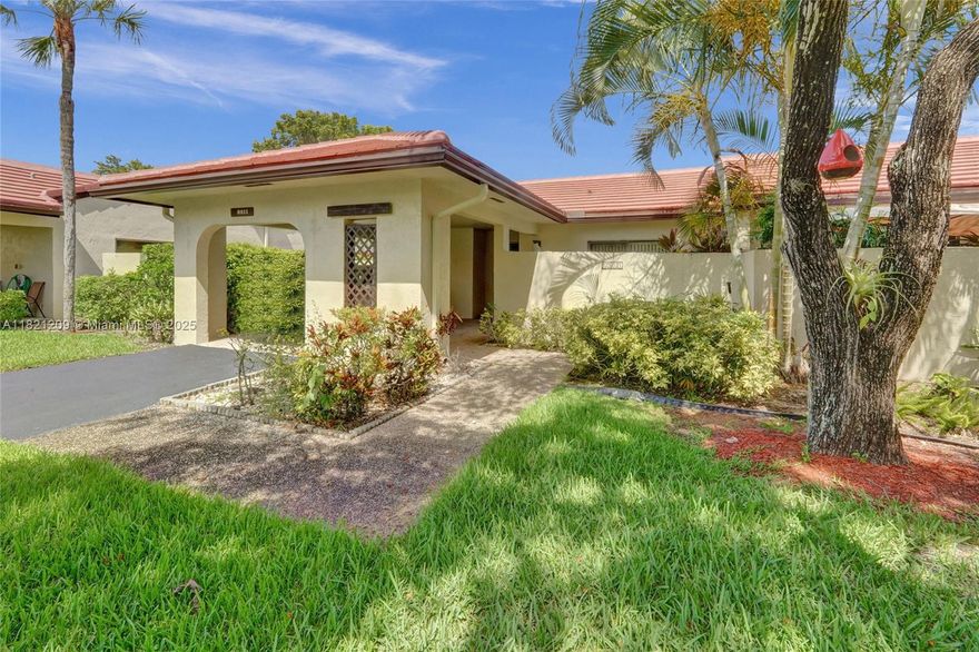 Furnished, 2/2 Villa in the gated golf course community of Fairways of Boca Lago, a 55+ community. Updated, eat-in kitchen, washer & dryer in unit, central vac, large, enclosed & air conditioned Florida Room over looking panoramic views of three waterways and golf fairways. Large, walk-in closets, tile on diagonal. Walk to one of the community pools across the street a well as tennis and golf are available! Furnished (List provided), No Pets & No smokers. Minimum Rental period is 6 months. Property features new roofs!