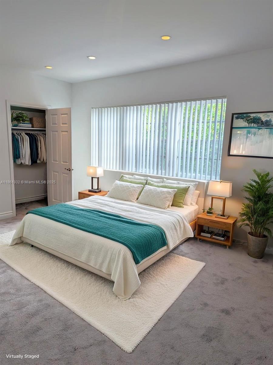 Bright & inviting unfurnished studio with a large window, plush carpet, & tile flooring for a comfortable living space. The updated kitchen offers granite countertops, stainless steel appliances (gas range, dishwasher, refrigerator), & plenty of storage. In-unit washer/dryer combo & a tiled bathroom with pedestal sink.
Community amenities include a pool, fitness center, business area, & outdoor cookout space with picnic tables, grills, & evening lighting. Secure gated entry with key fob access. Conveniently located across from Publix & just minutes to Lincoln Road, Trader Joe’s, Fresh Market, shopping, & dining. Street parking with permit.
Easy to show M-F 9-3pm! $100 application fee & $300 admin fee. First, Security & Facility fee due by move in. $65 facility fee due each month.