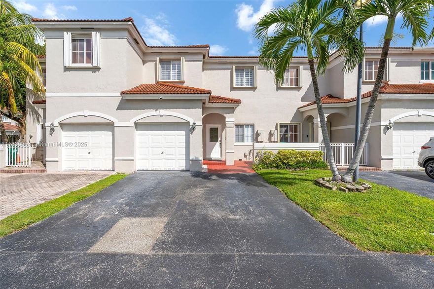 Step into a home that feels like serenity itself. Nestled inside the gated community of Bridgeport Villas, this newly remodeled two-story townhouse blends modern comfort with timeless warmth. Featuring 3 spacious beds, 2.5 fully renovated baths with integrated music, new stainless steel appliances & freshly painted interiors, every detail was refreshed with care. Soft natural light fills the open living spaces, while the private fenced patio with covered pergola invites you to unwind or entertain under the Miami sky. The one-car garage offers extra storage and an electric car charger for your convenience. Low quarterly HOA and an unbeatable location in the heart of Deerwood, near Zoo Miami and top-rated schools, this home is more than move-in ready—it’s ready to inspire your next chapter.