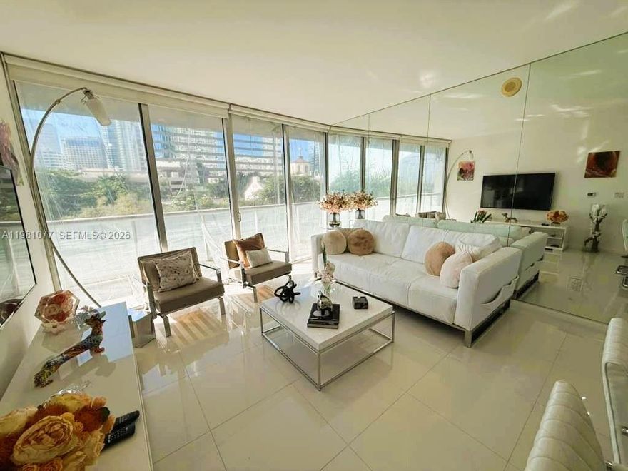 Icon Brickell, the most prestigious building in Brickell. Furnished 2BR/2BA on the 5th floor at 495 Brickell Ave. Tower 2. Spacious layout w/ white ceramic floors, sleek white kitchen w/ Sub-Zero, DW, W/D & walk-in closet. Primary bath has tub, shower & bidet; second bath offers shower & toilet. Amenities incl world-class spa, state-of-the-art gym & iconic pool deck, open Fri–Sun. Balconies are temporarily closed due to construction. Prime Brickell location steps to dining, shops & waterfront. Available 6 months/seasonal only.