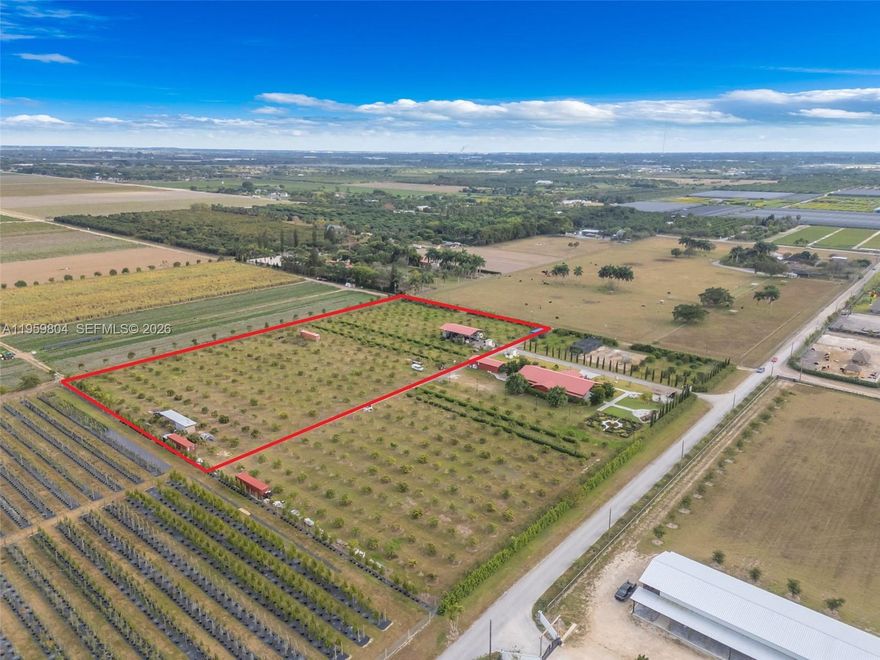 AMAZING 5 ACRES LOADED WITH MAMAY TREES / THE LAND AND TREES ARE IN MINT CONDITION. PLANTED ON 20-25 FOOT CENTERS   W MICRO JET IRRIGATION. THERE IS ALSO A DBL DECKER POLE BARN ON SITE. USE FOR PACKING OR ?. SELLER KEEP THEIR A/C CAMPER THERE... THE CAMPER IS NOT INCLUDED... PROPERTY LOCATED IN NORTH REDLAND, CLOSE TO LINDBERGHS LANDING AND KENDALL, IS SOME OF THE MOST VALUABLE LAND IN MIAMI DADES AGRI (HI-END HOMES) COMMUNITY.  SW 168 STREET WEST TO SW 192 AVE THEN NORTH TO SITE.