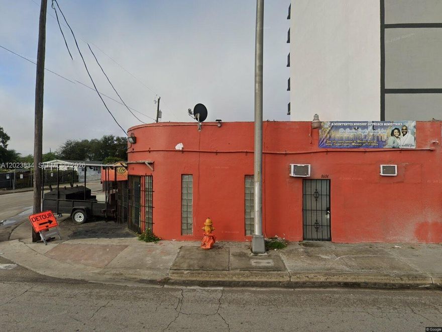 Prime mixed-use investment opportunity located at 8602 NW 22nd Ave. in Miami, featuring a church, BBQ restaurant, and a 1-bedroom/1-bath apartment. Offering strong in-place income and upside potential in the growing West Little River submarket, this fully occupied property includes approximately 1,876 SF of building area situated on a 4,345 SF lot with a stable tenant mix and flexible mixed-use potential.

Current leases are month-to-month with established long-term tenants, creating immediate flexibility for an owner-user or investor seeking to reposition or enhance the asset while maintaining ongoing income. Positioned along a high-traffic corridor with excellent visibility and accessibility, the property presents a compelling opportunity for cash flow, operational flexibility, and long-term appreciation in one of Miami’s rapidly evolving neighborhoods.