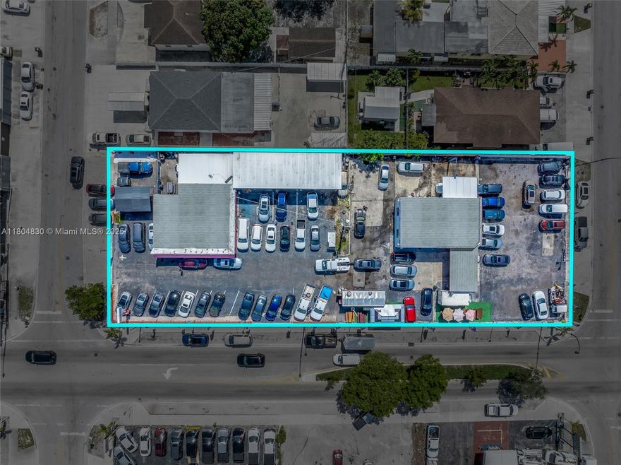 Discover a prime commercial opportunity in ever growing Hialeah. This auto sales yard offers exceptional visibility and accessibility, making it an ideal location for automotive-related businesses. Situated on a corner lot with high visibility and a traffic count of 22,000 vehicles per day.