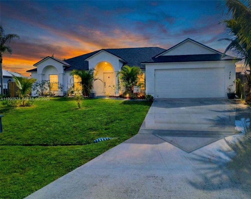 Step into a home designed for both living beautifully and living fully.
From the moment you arrive, this residence sets a tone of space, comfort, and flexibility. Inside, soaring ceilings with architectural beams create a natural separation between the formal living room and dining area

As you move through the home, the layout continues to unfold in a way that feels intentional and inviting. Whether you’re hostinjavascript:__doPostBack('m_lbSaveIncomplete','')g holidays, entertaining friends, or enjoying relaxed evenings at home, this space was made to bring people together.

The flow into the kitchen and living areas keeps everyone connected, making entertaining effortless and everyday living comfortable. 
Upgrades including new roof in 2025, hurricane panels, 40 in cabinetry, Stainless steel appliances offering both value and security for years to come.
Step outside and discover a backyard that feels both serene and productive. Mature mango trees, an avocado tree, and striking cactus 
The primary suite is a true retreat. Spacious and thoughtfully designed, it features a walk-in closet and a spa-inspired master bathroom that elevates your daily routine. A dual vanity and double shower heads make mornings more efficient and evenings more relaxing
The street is lined with well-maintained, manicured homes, creating a welcoming neighborhood atmosphere and strong curb appeal.