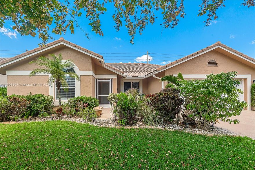 Welcome to this meticulously maintained 4-bedroom, 2-bathroom Pool home, epitomizing modern luxury and comfort. Nestled in a serene neighborhood, this residence boasts and open concept layout by an abundant of Natural light. The Kitchen features Stainless Steel appliances purchased in 2020, granite countertops, all wood cabinets perfect for entertaining, Retreat to the generously sized bedrooms, including a master suite with walk in closet. All Impact windows and doors, 2 car garage with built-in cabinets. Outside, backyard oasis awaits, complete with a sparkling pool, ideal for leisurely weekends and alfresco gatherings. With its prime location and unparalleled amenities, this home offers the ultimate in South Florida Living! Close to schools, shops, and restaurants!