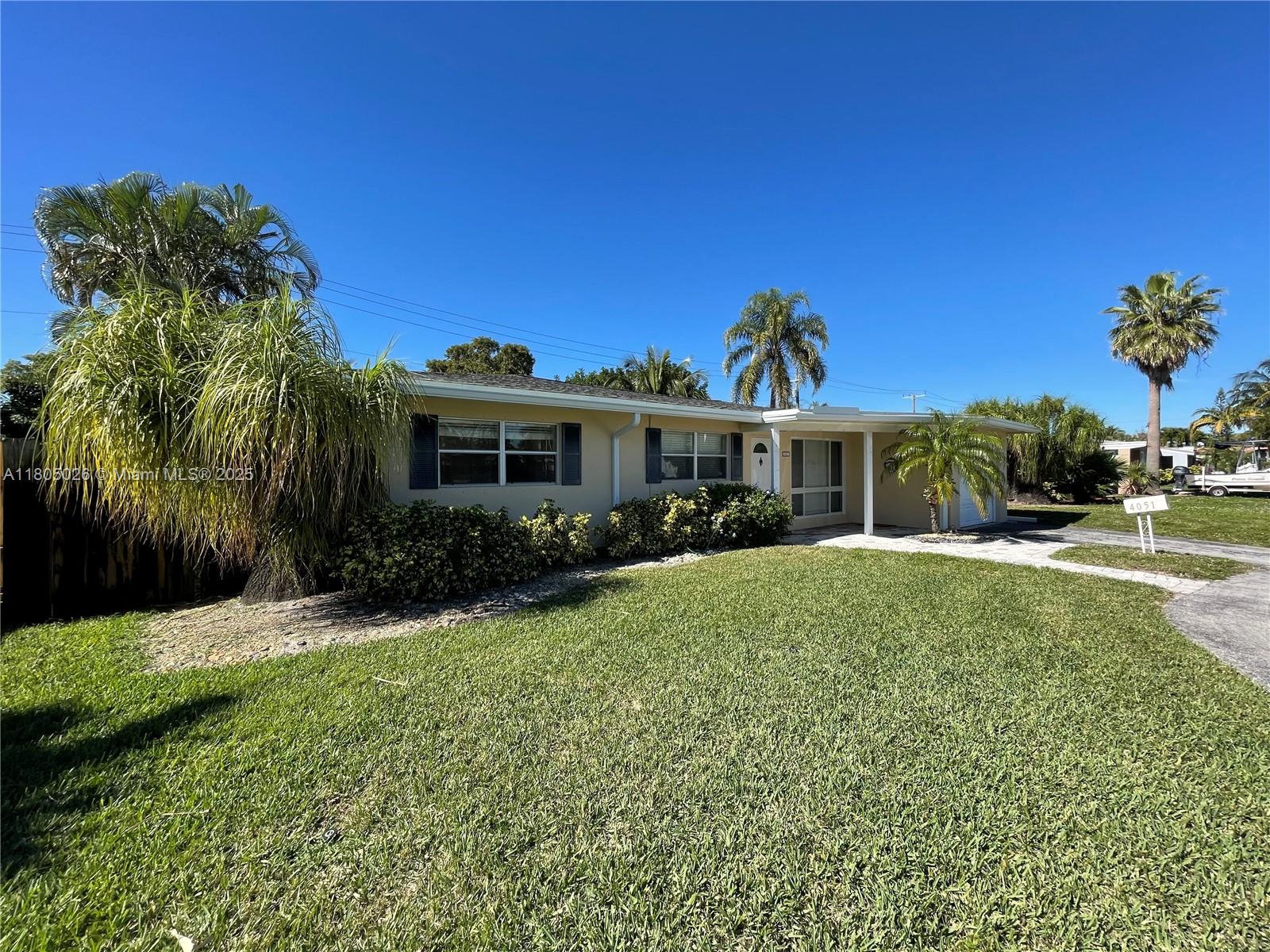 Rental Property at 4051 Ne 17th Ter 4051, Pompano Beach, Broward County, Florida - Bedrooms: 3 
Bathrooms: 2  - $3,500 MO.