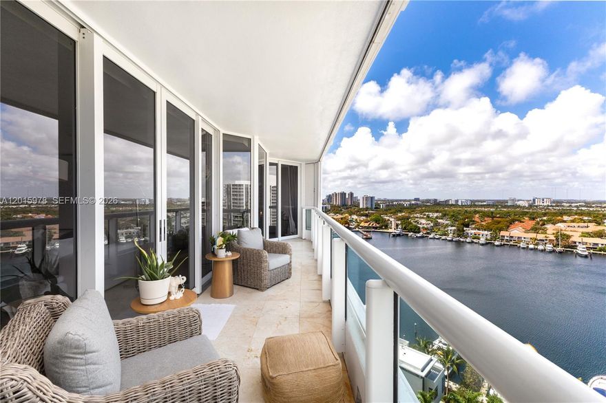 Bright and spacious 2-bedroom, 2-bath residence in the South Tower at The Point with totally unobstructed panoramic views of the marina at the Waterways and spectacular sunsets. Desirable split-bedroom floor plan with 1,505 sq. ft. of living space, large walk-in closet, and full-size washer and dryer. Well-maintained and in excellent condition.
Enjoy exceptional resort-style amenities including 3 pools, tennis courts, a spectacular 25,000 sq. ft. spa and fitness center, clubhouse, outdoor café, BBQ area, kids’ playground, 24-hour security, and valet parking. Walking distance to shops and restaurants, and only 10 minutes from the beach.
The South Tower has been fully renovated, has reserves, and currently no assessments — ideal for buyers seeking peace of mind in the Miami condo market.