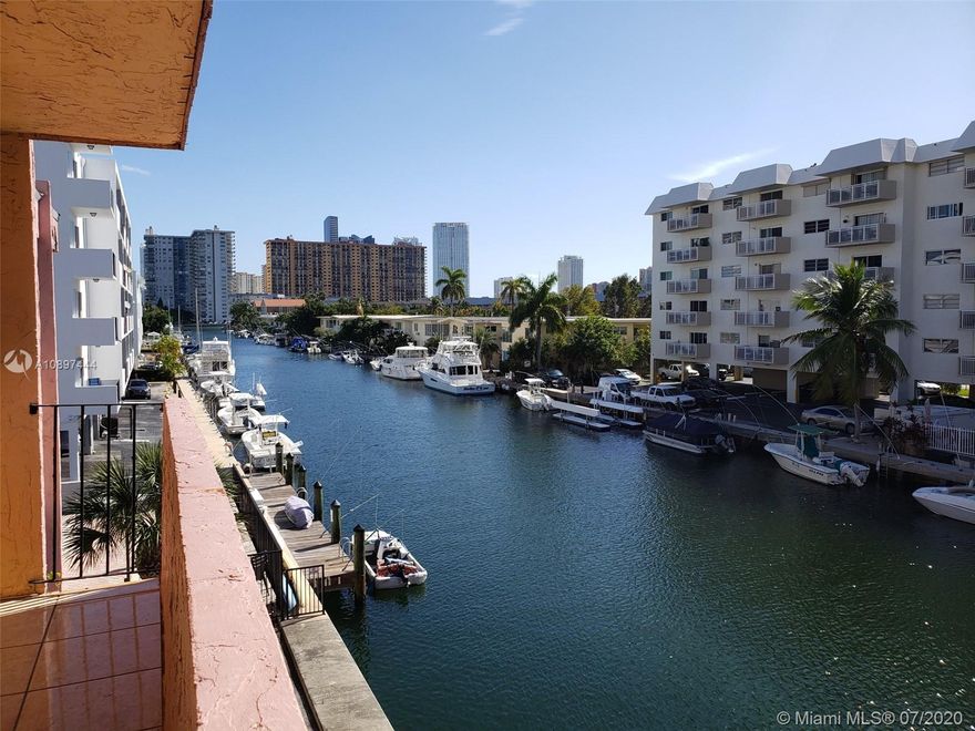 Large and bright 2/2 Condo in $Million Dollar Homes Community of Eastern Shores, N. Miami Beach. Renovated Corner Unit. Living Room, Bedrooms and Balcony Overlooking the Canal. Bright Sun throughout the Day. Easy Ocean Access.  View the Intracoastal Waterway from All Rooms. New Laminate Floors in the Bedrooms. Newly updated Kitchen and Baths. 2 Parking Spaces with this Unit. Great Schools.  Make this beautiful condo yours today.