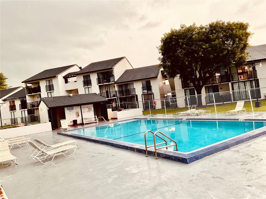 PRICE REDUCED!! Great Kendall area!! Gated community, corner unit, 3 bedroom / 2 baths. First floor entry. All tiled floors. Nice terrace off the kitchen and living areas. WD inside the Apt. Central AC, Electric Water heater, all other appliances included. Freshly painted. New Blackout curtains in all bedrooms. 2 assigned parking spaces. Guest Parking. Community Pool. Short drive to shopping centers, Homedepot, Dollar Tree, Colleges, University, Cafes etc. Quiet complex. Easy to show.All furniture will be removed (Unless tenant wants some, owner can leave)