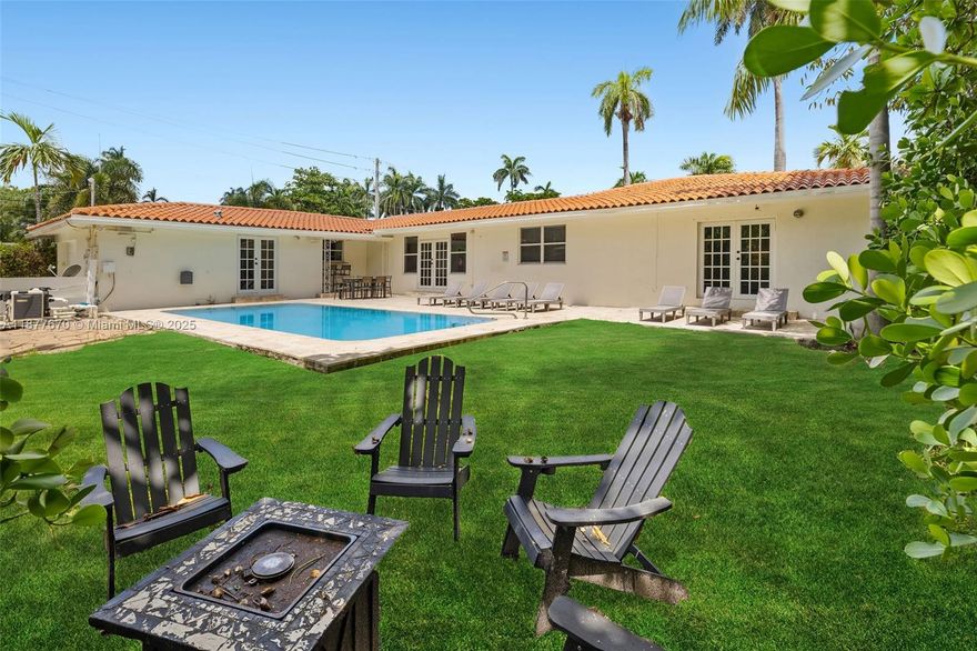 Fantastic rental opportunity available in the heart of Hollywood. Rent this spacious single family home on an oversized corner lot. Freshly updated with new floors and paint, the home is fully furnished with 5 bedrooms and 3.5 baths. The primary suite overlooks the garden with direct entry to the pool and features an updated double vanity bathroom. The kitchen is updated with a double oven and plenty of counter space. Extra den can easily be converted into a playroom or home office. Enjoy year-round sunny weather in your private backyard with amazing outdoor space and heated pool. Plenty of parking with circular drive plus 2 additional spots on the side. Location is close to Hollywood Beach and Downtown Hollywood. Ready for immediate move in!