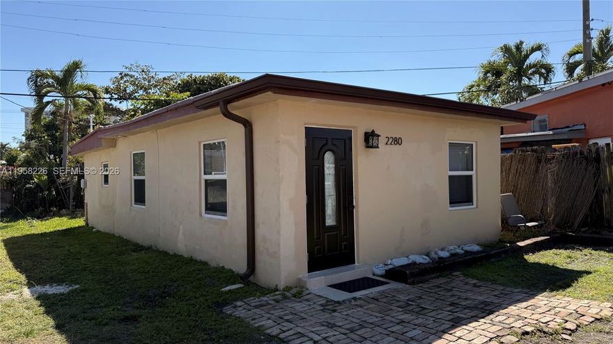 Move right into this beautifully maintained one-bedroom, one-bath single-family home in North Miami Beach. Built with durable concrete block construction, the home offers central A/C, updated electrical, plumbing and windows, plus newer appliances. Fresh interior paint enhances the light and airy living space. Enjoy the freedom of no HOA or condo fees, all in a prime location east of Biscayne Boulevard near local shops, dining, and beaches.