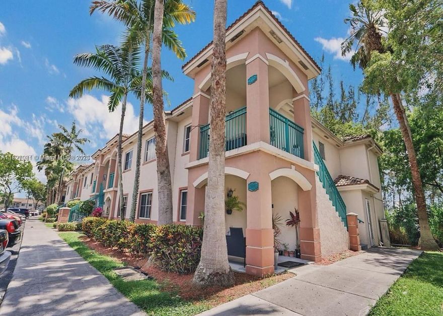 Fabulous corner unit located on the first floor with easy access and convenience. This spacious 3-bedroom, 2-bath condo features tile flooring throughout, LED lighting, and a split-bedroom layout for privacy. The large primary bedroom offers abundant natural light and a generous walk-in closet.
The kitchen includes a snack bar, smooth-top range, microwave, dishwasher, and refrigerator. Enjoy the convenience of your own in-unit stacked washer and dryer. Reserved parking is located directly in front of the unit, plus ample guest parking nearby. This gated community offers 24/7 monitored access, security patrol, a clubhouse, and a sparkling community pool just steps away—along with scenic lake views. Close to the Florida Turnpike, Homestead Speedway, schools, parks, and shopping centers.