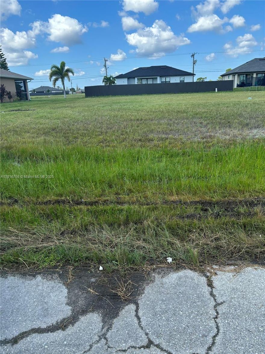 PRIME INVESTMENT OPPORTUNITY OR DREAM HOME LOCATION in booming Cape Coral! This generously sized 10,000 sq ft lot is perfectly positioned for growth. Whether you're a smart investor looking to capitalize on the increasing demand in  Florida or ready to build your custom dream house.. Enjoy coastal living with Fort Myers, its beaches, dining, and shops just minutes away. This is the place to start. Priced competitively at $55,000 for a quick sale. Don't miss out on owning a piece of paradise! Drive by and envision your future. For more information call Rosa Vizarreta (786) 445-9384 or send Message.