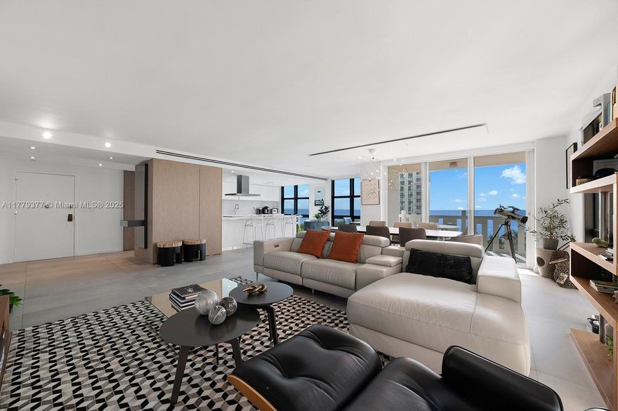 Spectacular corner residence in The Towers of Key Biscayne with panoramic views of the ocean and Bill Baggs State Park. This fully renovated unit offers 3 bedrooms, 3 bathrooms, and a flexible space ideal for an office or nanny’s room. With 2,402 sqft and southeast exposure, it’s filled with natural light and ocean breezes. Features include an open kitchen, floor-to-ceiling impact windows, porcelain floors, recessed lighting, and custom woodwork. Enjoy resort-style amenities: 2 pools, lit tennis courts, beachfront BBQ and gazebo, gourmet restaurant/lounge, aquatic storage, kids’ playroom, A+ fitness center, and 24-hour security. A true move-in ready home in one of Key Biscayne’s most peaceful and well-kept communities.