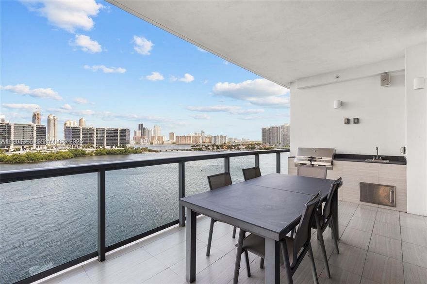 Experience refined waterfront living in this fully furnished residence at Echo Aventura, positioned on the best line in the building, this home showcases breathtaking open-bay views and almost 4,000 sq ft of luxurious interiors. It offers 4 spacious bedroom suites plus maid’s quarters with ensuite bath, blending elegance, comfort, and privacy. Enter through a private elevator foyer into 12-ft ceilings, floor-to-ceiling glass, and designer décor. Features include a smart home system, electric blinds, and an expansive balcony with summer kitchen—perfect for entertaining with panoramic bay and ocean views.
Includes 2 premium parking spaces and access to Echo’s world-class amenities: infinity-edge pool, fitness center, yoga room, spa, café, valet, and concierge services.