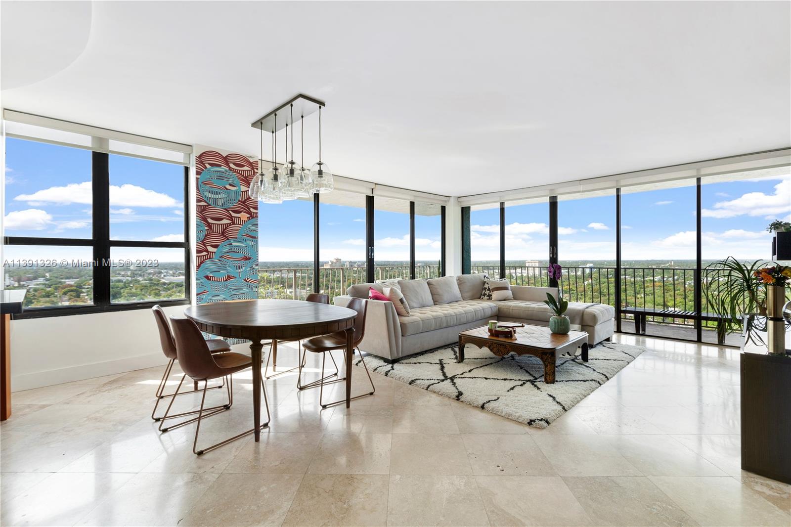 Beautiful corner unit with the most amazing unobstructed view! This unit was professionally furnished and luxury remodeled. Kitchen feature top of the line Jenn-Air appliances, marble flooring through out, walking closet, very spacious master bedroom. Come to live in the hip MIMO neighborhood, walk to the best restaurants in town, 5 minute from Design district and Midtown, short drive distance to Miami Beach, Downtown and Brickell. Easy to show.