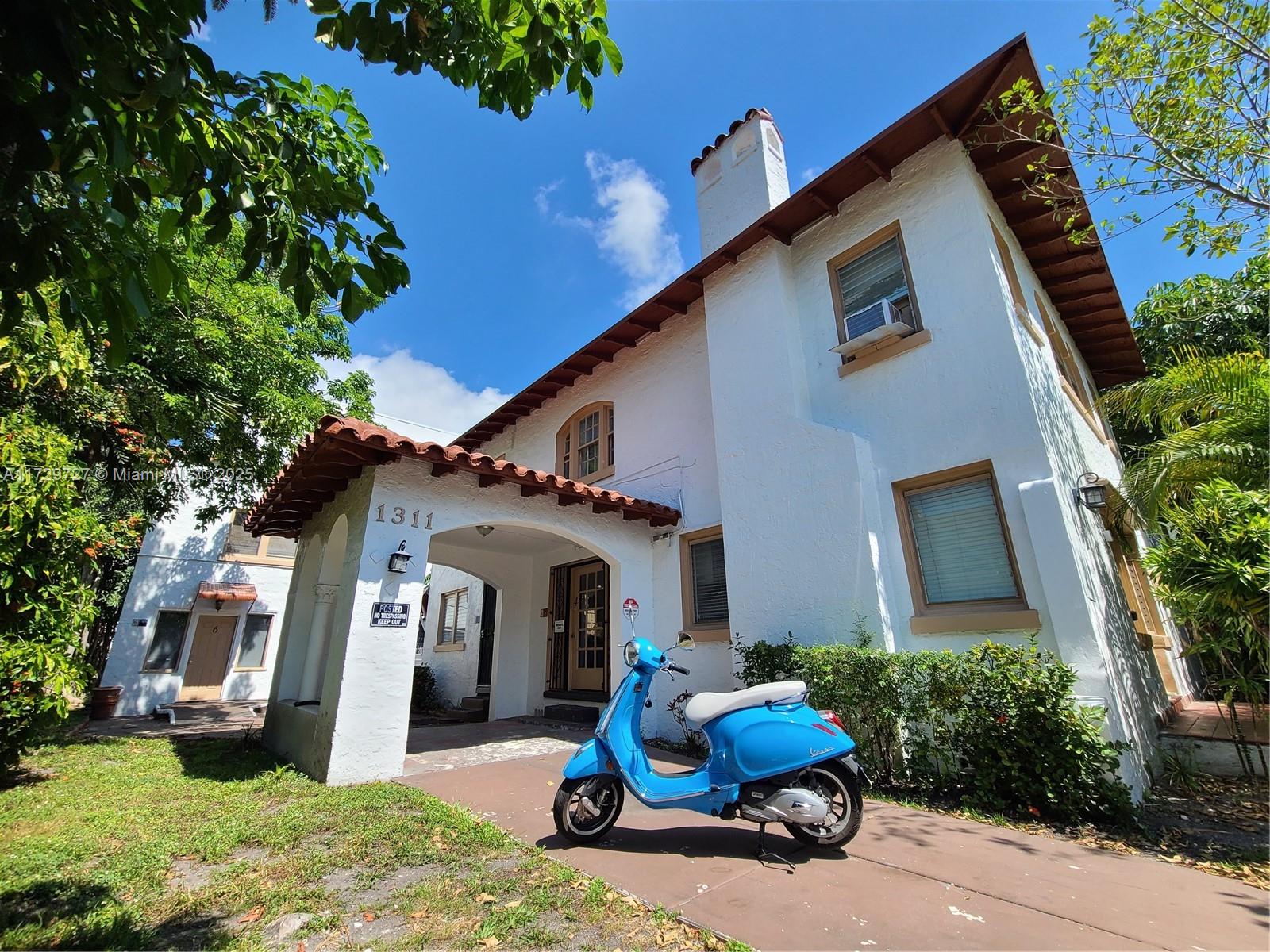 Shovel-ready opportunity or collect rent as-is! This legal 7-unit multi-family has 5 units in the main structure & 2 in the detached cottage. Main house: 3 studios (2 w/ a yard and 1 w/ a balcony); two 2-bed 1 bath units (1 w/ a yard and 1 w/ a balcony). Back House: One 1-bed unit downstairs & another 1-bed unit upstairs. All Tenants enjoy a common back-yard & laundry. The shovel-ready project consists of an elegant four-story boutique building w/ underneath parking & a fantastic common rooftop w/ a pool & a summer kitchen! It will feature SIX identical 3-bed, 2-bath, 1310sqf units, two per floor & each one w/ a private wrap around balcony! There is a HUGE lack of 3/2 condos in boutique buildings in SoBe, and those few are highly sought after!