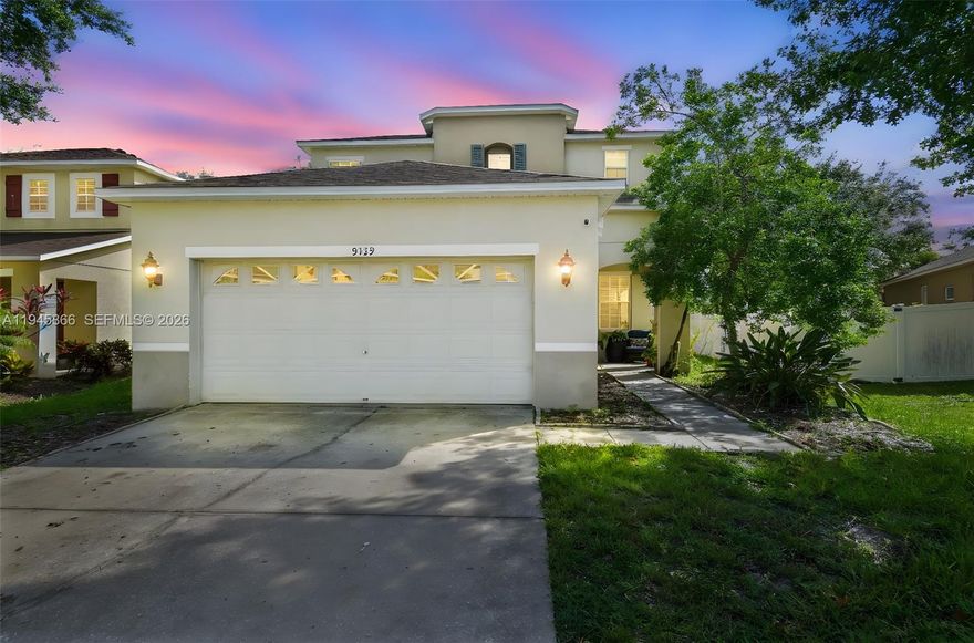 This BEAUTIFUL 4/3, 2 CAR-GARAGE HOME has been appointed with STYLISH UPGRADES and has a SMART FLOOR PLAN. With lots of common areas, this home is great for entertaining or even generational families! Upon entering, you’ll notice the common areas are graced with WOOD-LOOK TILE in the Living Room / Dining Room Combined Area, as well as the Kitchen / Family Room Combined Area. The Kitchen boasts GRANITE COUNTERTOPS, STAINLESS STEEL APPLIANCES, and an EAT-IN DINING AREA. Maybe the best part about the downstairs is that it has a BEDROOM and FULL BATH! Meanwhile, UPSTAIRS not only has 3 BEDROOMS and 2 UPGRADED FULL BATHS, but it has a common LOFT SPACE. bask in the luxury of the SPA-LIKE ENSUITE flaunting a HUGE SHOWER with a GLASS BARN DOOR, CHIC TILE PATTERNS, not one
but TWO RAIN SHOWER HEADS with WANDS, a convenient NICHE, and a WINDOW that lets in PLENTY OF SUNSHINE! There’s also a DOUBLE VANITY with VESSEL SINKS and UPGRADED MODERN FIXTURES! The other FULL BATH upstairs echoes the same theme with yet another shower with a GLASS BARN DOOR, CHIC TILE PATTERNS, This VANITY also flexes a VESSEL SINK and UPGRADED MODERN FIXTURES! And if you love convenience, make sure to take note of the UPSTAIRS LAUDRY ROOM! This home has a PRIVATE BACKYARD Home also is fitted with double insulation. This lovely home is in a NO FLOOD ZONE, has NO CDD FEES, and a low monthly HOA that allows for a playground, basketball court, and volleyball court. ROOF 2023. Come see it to believe it!
