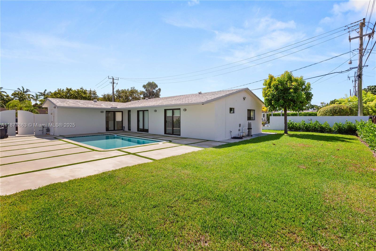 Beautifully updated 4 bedroom, 3 bath home in West Miami. Incredibly delicious natural light throughout. White and airy, open plan kitchen with pantry/Laundry. Cabana bathroom opens to an immaculately clean pool and large concrete patio that’s perfect for entertaining. Spacious yard with a wide side gate that can accommodate a boat. Plenty of parking! This home has great Karma and is ready and turn-key!