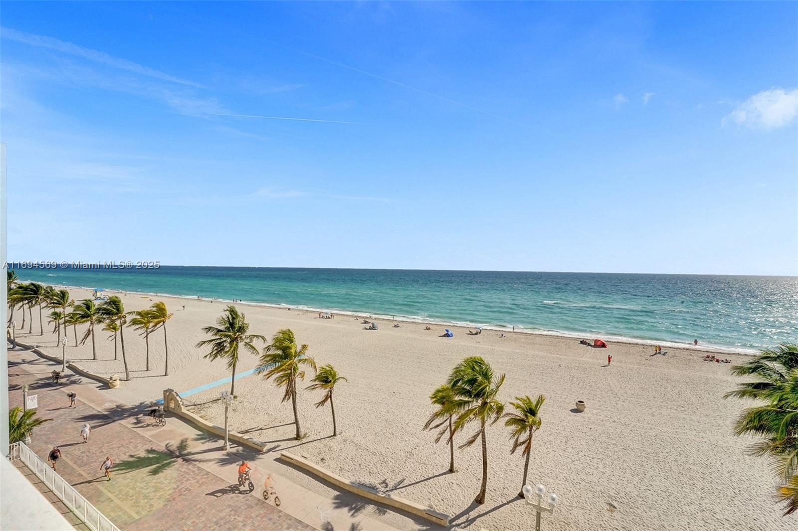 LOCATION*LOCATION*LOCATION**OCEANFRONT CONDO--2BR 2BA, DESIRABLE BOUTIQUE BUILDING LOCATED RIGHT ON THE BROADWALK ON THE FAMOUS HOLLYWOOD BEACH, ENDLESS UNOBSTRUCTED VIEWS OF THE OCEAN & BEACH AND INTRACOASTAL VIEWS FROM THE BEDROOMS, OPEN LIVING/KITCHEN AREA, GRANITE COUNTERS, STAINLESS STEEL APPLIANCES, NEW WOOD LAMINATE FLOORS AND FURNITURE, UPDATED BATHS, CROWN MOLDING, WALK IN CLOSET ***ALL IMPACT WINDOWS AND DOOR***NEWER A/C & WATER HEATER, ***WASHER & DRYER*** GARAGE PARKING*** ROOFTOP POOL AND PATIO, SOLD FURNISHED, EVERYTHING HAS BEEN DONE,TURNKEY READY..JUST BRING YOUR SUITCASE, 50YR CERTIFICATION COMPLETED.****CAN RENT IMMEDIATELY*** Directly on the Broadwalk!!
