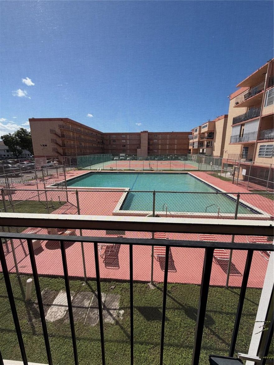 Enjoy the best of comfort & convenience in this spacious 1st floor condo located in the heart of Hialeah. With 2 bedrooms, 1 bathroom, newer kitchen & updated A/C, this home is designed for easy living. The open layout & tile floors throughout create a low-maintenance space you’ll love. Take advantage of the community’s gated amenities: pool, tennis courts & plenty of guest parking. On-site laundry adds everyday convenience. You’ll be minutes from the Palmetto Expressway, Mount Sinai, Palmetto Hospital, Westland Mall & countless shopping & dining options, within walking distance. Best of all, the monthly association fee covers water, building insurance & all amenities — giving you peace of mind & unbeatable value. Don’t miss your chance to own in one of Hialeah’s most desirable locations!