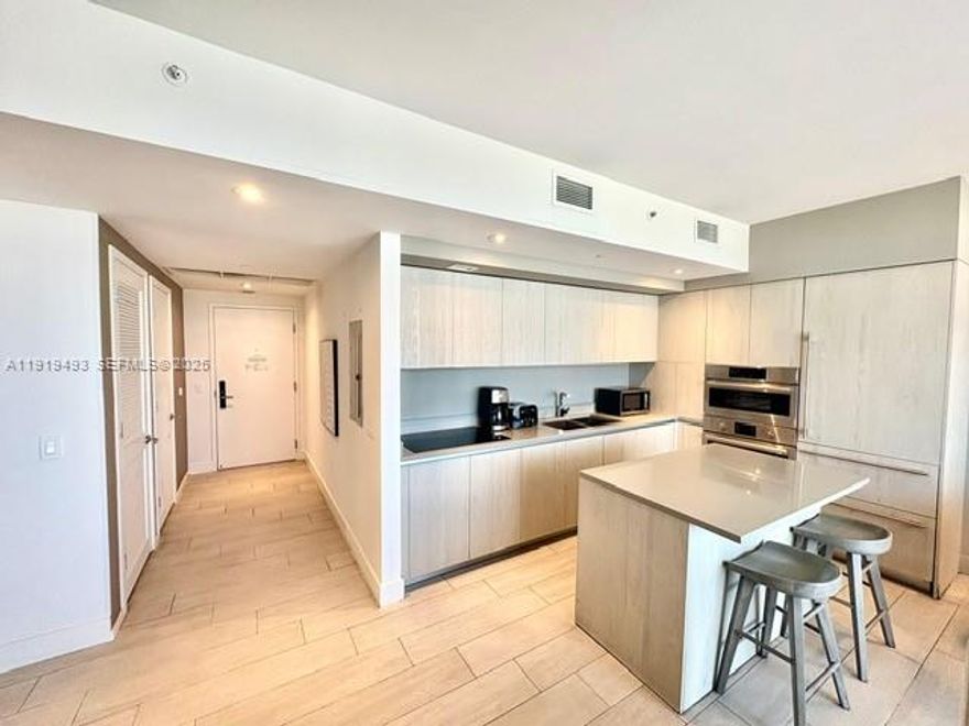 Absolutely the best deal at Hyde, and one of the best deals on the beach! Stunning 3-bedroom residence featuring beautiful designer furniture, the most desirable layout, and breathtaking views. No rental restrictions, perfect opportunity for a second home or high-yield investment. Seller financing available. This unit shows exceptionally well and will not last. Text listing agent for showing instructions or via showing time .