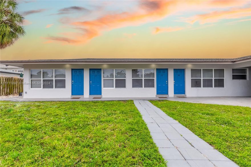 Don’t miss this incredible investment opportunity! This fully remodeled, fully furnished, and tastefully decorated 7-unit multifamily property is a true gem. Each unit features impact windows and fireproof doors for safety and durability. The property includes a laundry room, ample parking space, and a new roof just over a year old. Located just minutes from the beach, this is an excellent income-producing property with amazing potential. If you’re looking to generate income on platforms like Airbnb, Vrbo, or others, this property will be a fantastic addition to your portfolio. Schedule your showing today and bring your offers! *SELLER FINANCING AVAILABLE