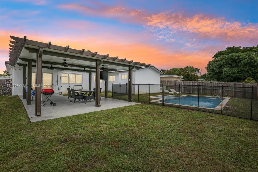 Welcome to this beautifully updated 4-bedroom, 2-bathroom home in a central location surrounded by shopping, dining, and entertainment options. This property features a brand-new roof, impact windows and doors, and completely renovated bathrooms, offering style and peace of mind. Enjoy outdoor living with a newly added pool, which is ideal for relaxing or entertaining. With modern upgrades throughout, this home is move-in ready and waiting for you to make it your own!