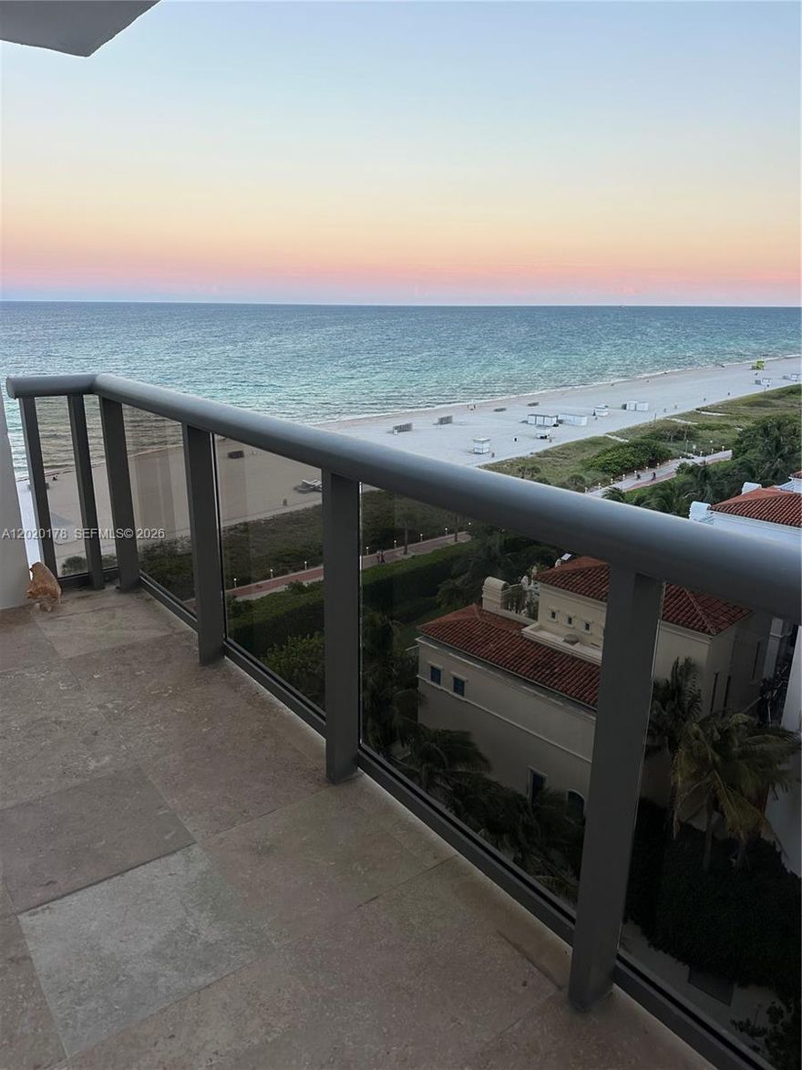 Amazing ocean view from every room will be your daily attraction! Enjoy spacious and bright 2 bedroom and 2 bathroom apartment . Big walk in closets. Lots of storage space. Additional storage on the floor. Full service building: 2 laundry rooms on every floor, BBQ, children playground, free beach service, GYM, sauna, grocery store. Your new beach lifestyle awaits! Vacant. Easy to show. Call listing agent for the showing.