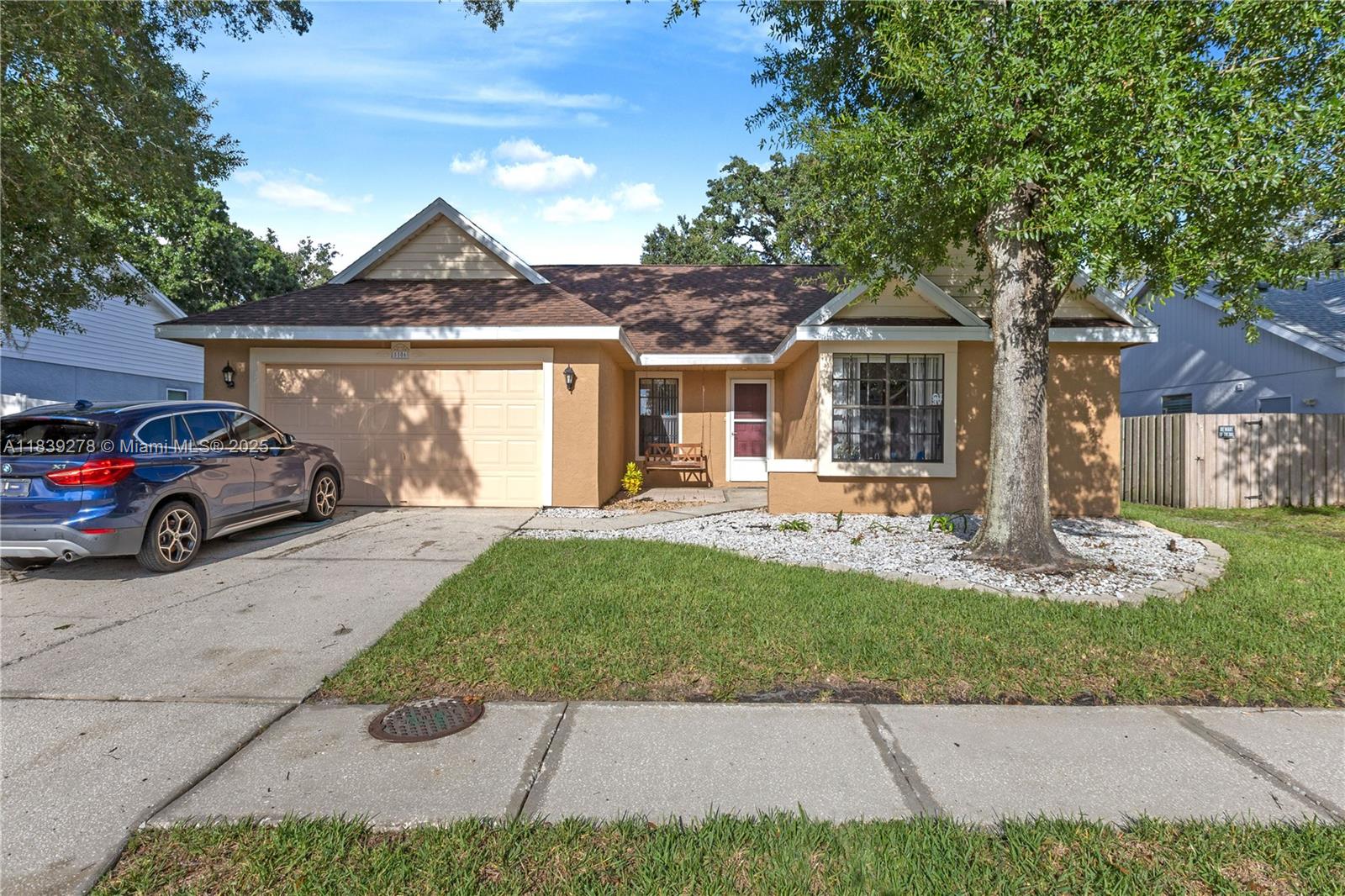 WELCOME TO THIS WONDERFUL HOME, PERFECTLY SITUATED ON A PICTURESQUE OAK TREE-LINED STREET IN THE SOUGHT-OUT COMMUNITY OF RIVER CROSSINGS. FROM THE MOMENT YOU ARRIVE YOU WILL BE CAPTIVATED BY THE BEAUTIFULLY MAINTAINED LANDSCAPING AND EXCEPTIONAL CURB APPEAL. THE INVITING FRONT PORCH, COMPLETE WITH A COZY SWING, SETS THE TONE FOR THE CHARM THAT CONITUNES INSIDE. STEP INSIDE AND BE AMAZED BY THE SPACIOUS LAYOUT FEATURING 3 BD / 2 BTH DESIGNED FOR COMFORTABLE LIVING AND EASY ENTERTAINING. ENJOY YOUR MORNING COFFEE OR UNWIND IN THE EVENINGS IN THE SCREENED OFFERING A PEACEFUL VIEW OF THE YARD. HOME IS MOVE IN READY AND WAITING FOR IT'S NEW OWNER. FINANCING WITH $0 DOWN ASK FOR DETAILS.
DONT MISS THIS OPPORTUNITY & SCHEDULE YOUR SHOWING TODAY !
