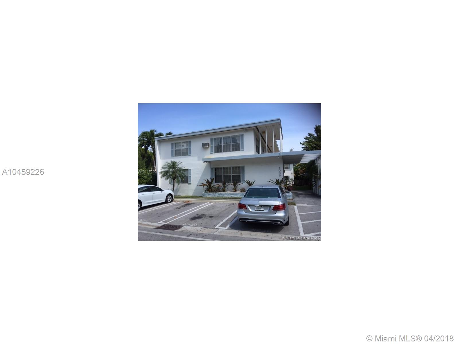 Boutique Building, only 8 unis in this building. This Spacious Studio with wood floors is located in the heart of Bay Harbor Island close to the beach conveniently located close to major shopping center & restaurant, excellent school zone. Common Laundry area inside the building. Please submit full offer with proof of income use attached application and release form. Listing office must run background check.