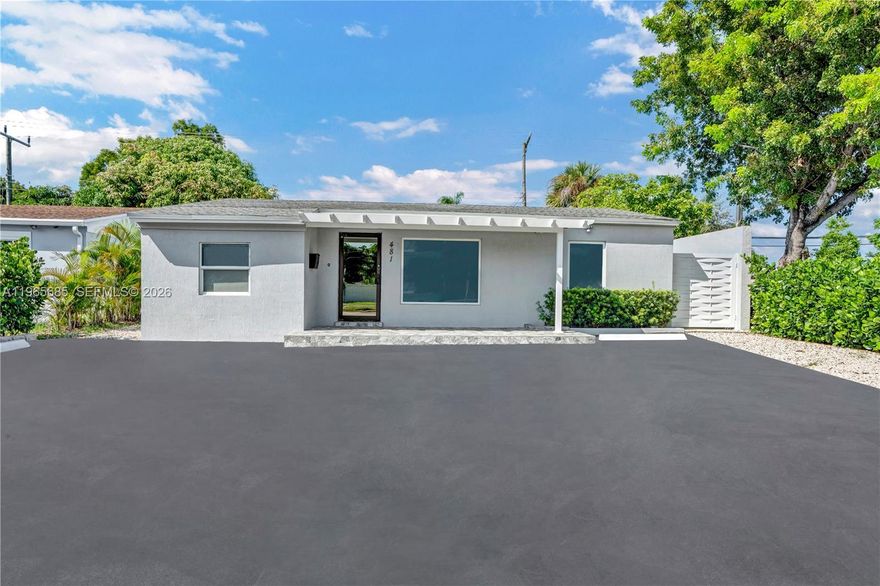 Incredible opportunity to own this beautiful free standing remodeled and well-maintained commercial property on busy E. Commercial Blvd in Oakland Park, just east of I95. It has a split floor plan with private offices on either side of the building. Divided by a completely remodeled bathroom & private Kitchen. It also has an amazing outdoor covered patio where you can enjoy a great lunch or just some time in the open air space. Offices have been strategically designed for private use or shared space for a couple of desk if desired. Kitchen has been meticulously remodeled with high-end stainless steel appliances and hand made custom cabinetry. Great for owner users in various industries, Insurance Company, Attorneys, Spa, Medical, Accountants or any professional use and investors