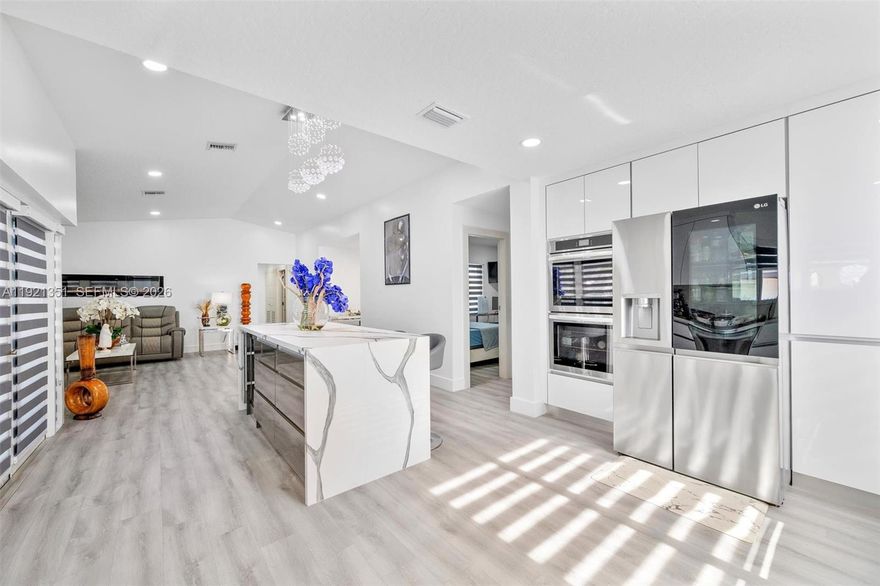 BUYER CONCESSIONS AVAILABLE | NO HOA | NO CDD | NO FLOOD ZONE | Desired Homestead location between Princeton and Naranja - private schools, luxury shops, and estates.

This is an upgraded 4-bedroom, 3-bath home with a DEN, laundry room, private income-producing efficiency, pool, outdoor kitchen, whole-house generator, well water (free water) for irrigation, and pool, lanai cleaning, or car wash.
2022 UPGRADES include: electrical panel, plumbing, HVAC, water heater, impact windows and doors, and vinyl flooring throughout. Modern kitchen with quartz countertops. Modern bathrooms. All bedrooms include custom built-in closets. Modern sophisticated 6" baseboards, touch light switches, fireplace. 

EXTERIOR features include a fully equipped outdoor kitchen (gas cooktop and full-size refrigerator), saltwater above-ground pool with new deck, privacy hedges, professionally installed whole-house generator, new well motor, and water tank. Oversized driveway accommodates 8+ vehicles, boat, or RV. 2018 roof and foam insulation. 2023 owned solar panels negotiable or pay-off by seller. Efficiency with a private entrance generates income. Convenient location near Turnpike (Exit 6).