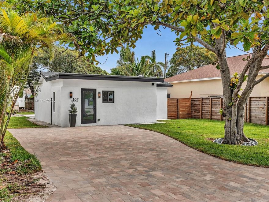 1052 SqFt. Living Area. THE BEST PRICED IN THE 33483 ZIP CODE! Delray Beach Gem w/ Private RV Suite – Walk to Beach & Downtown! Welcome to 107 Central Ave, a fully renovated 2BD/2BA home in Delray Beach, named Florida’s Best Beach Town 2025. Includes a 1BD/1BA RV — ideal for guests, or Airbnb income. This property features porcelain floors, a European-style kitchen with quartz countertops, stainless steel appliances, a new roof, a new HVAC system, and impact-resistant windows/doors. Enjoy a fenced yard, lush landscaping, a paver driveway, and ample parking. Just steps to Delray Place, 1.3 miles from Downtown, and less than a mile to the beach. On a 6,250 sq ft lot with no HOA. Located in an A+ school district, offering style, versatility, and a prime location.