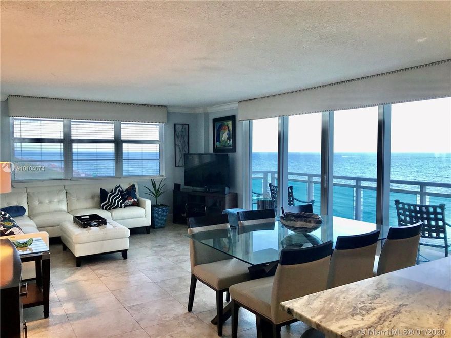 Unobstructed and endless views of the beach and only an elevator ride to play in it. This is truly ocean front living. The apartment, seaside chic. The building relaxed elegance, well managed and impeccable always. A large, bright & well equipped gym & inviting pool area. Friendly well trained staff always there to assist you. Steps from the new Publix and a United Nations of restaurants. Minutes to SoBe and Bal Harbor Shops. AVAILABLE 4/3/20 THROUGH 5/30/20.