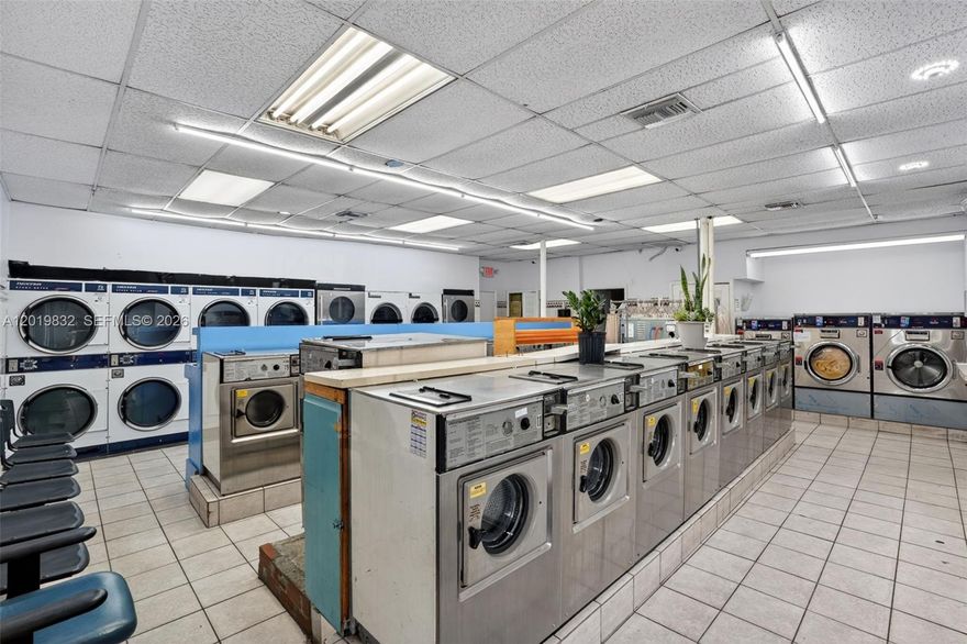 Established coin laundry business for sale in the heart of Hialeah. Operating successfully for approximately 25 years with a loyal customer base and approximately 10 active commercial accounts, including recurring weekly service contracts with large companies. Business is located on busy Palm Ave with excellent visibility and steady foot traffic.

Equipped with 21 washers, 16 dryers (14 brand new), and a commercial CMV Sharper Finish flatwork ironer. Recent upgrades include new camera system installation and new lighting throughout the premises. 

Great opportunity for owner-operator or investor seeking an established, income-producing laundromat business in a high-demand area. Please do not disturb employees or business operations. Showings by appointment only.
CALL US ANYTIME, WE PICK UP!