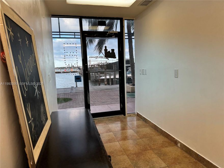 This space includes a small reception area and a large private office — Ideal for soccer-retail businesses, water-sport related. Exceptional exposure in a rapidly growing waterfront market! Prime Commercial Space in North Bay Village, at Grand View Palace. Perfect for businesses seeking waterfront access and premium visibility. North Bay Village is recognized for its partnership with the Argentine Football Association, positioned among Miami’s top new luxury developments: Continuum, Pagani Residences and many more. 
A boat slip is also available separately (MLS# A11830247) This boat slip for rent at The Grandview Palace Marina in North Bay Village is ideal for vessels up to 40 ft long and 16 ft beam, with a 30 Amp electrical hookup.