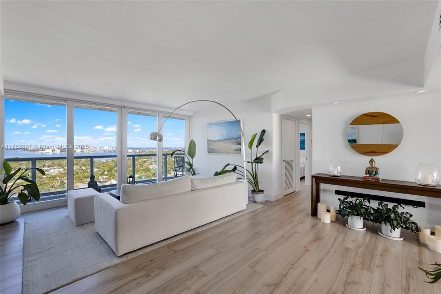 Amazon apartment , unified 2 units. Sunset and Sunrise every day, all new. Tastefully decorated, private foyer. New appliances, windproof windows, Ac. Must see. One of a kind apartment.. Building completely remodeled with 24hr concierge, heated swimming pool, hot water jacuzzi, gym, club house, & right across from one of the most beautiful beach areas of Miami Beach.