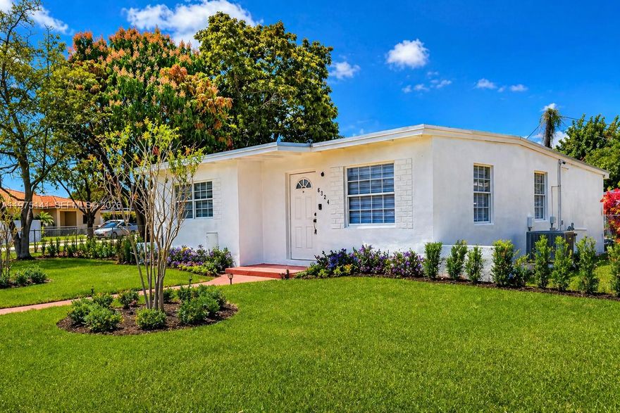 Beautiful, fully remodeled single-family home located in a great residential area of Hialeah, just one block from Amelia Park. This move-in ready property features 3 bedrooms and 2 bathrooms with a completely updated interior. Enjoy a brand-new kitchen with modern finishes and new stainless steel appliances (refrigerator, dishwasher, stove/oven, microwave, sink, washer and dryer, water heater), new flooring throughout, and a bright open layout perfect for comfortable living. Major upgrades include a new roof, new ceilings, and a new A/C system, providing peace of mind for years to come. Situated on a spacious 9,000 sq ft lot with a water well (new pump), offering added value and convenience for outdoor use. Brand new sprinkler system and landscape. Conveniently located near parks, schools, shopping, and major roads. A must-see home in a desirable neighborhood!