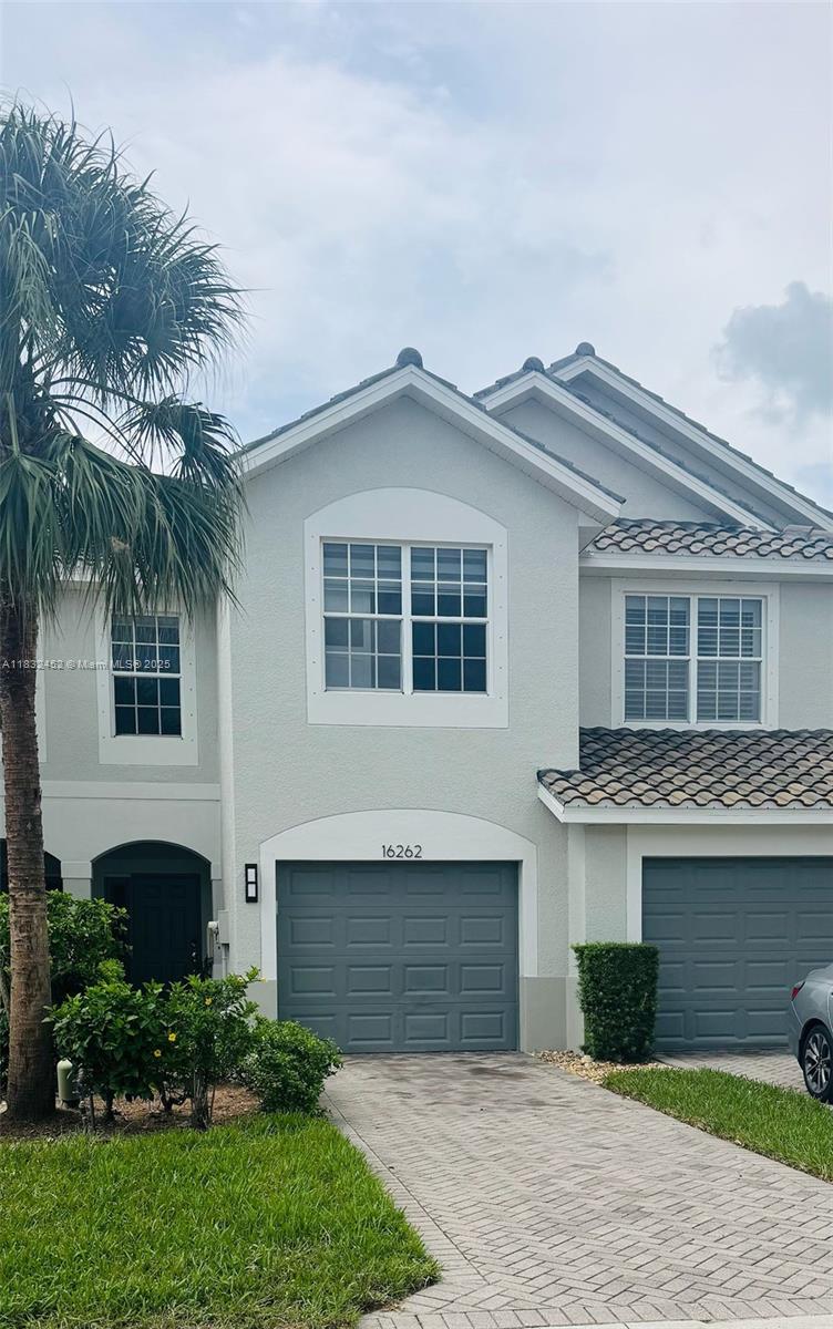 Beautifully maintained 3BR, 2.5BA townhouse with 2-car garage in gated Verona Pointe, North Naples. Open-concept layout, high ceilings, natural light, granite countertops, stainless steel appliances. Upstairs features a spacious master suite with walk-in closet and dual-vanity bath, plus two bedrooms. Enjoy peaceful lake views from your private screened lanai. HOA fees are already included in the monthly price, and free high-speed internet is provided. The home also features a whole-house water filtration system. Verona Pointe offers a community pool and spa, and is conveniently located near beaches, top-rated schools, shopping, and dining. Perfect as a primary home, seasonal retreat