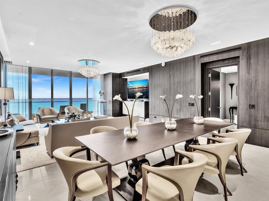 Price Reduction for quick sale! Exquisite 3-bed,4.5-bath residence on the 41st floor of Turnberry Ocean Club Residences, boasting breathtaking Ocean and Intracoastal views.  This home showcases luxury Italian finishing by Interiors by Steven G, a flow-through layout, Italian cabinetry, high-end appliances, and floor-to-ceiling windows. The expansive oceanfront terrace features a summer kitchen, perfect for outdoor entertaining. Enjoy private elevator access, valet parking, and a dedicated study/home office. Residents indulge in 70,000 SF of world-class amenities, including the exclusive Sky Club with private dining, sunrise and sunset pools, a wellness spa, theater, and entertainment areas, all with five-star service and an elite oceanfront lifestyle.