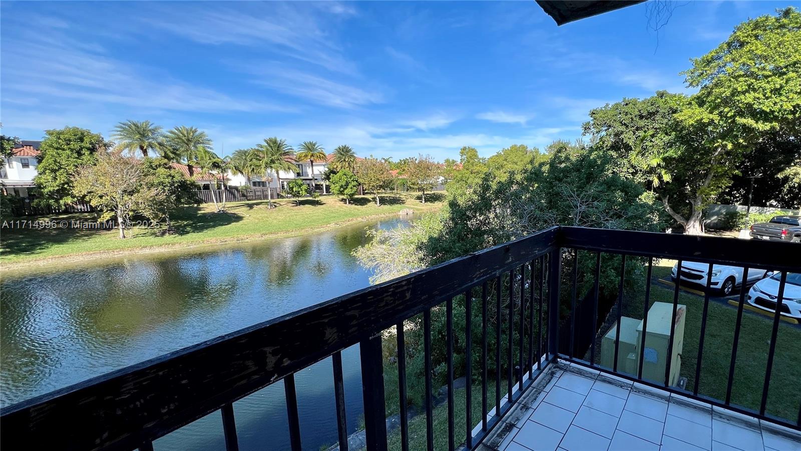 Boutique building an amazing location!. Beautiful corner apartment. 2 Bedroom, 1 Bathroom. Unit is very bright, tile floors throughout, large master bedroom & walk in closet. Open balcony on 2rd floor has lake lined views. Community is very well maintained. For lovers of outdoor sports, lakes, paths and parks surround the complex. Pristine pool, BBQ area, inside laundry, elevator. Assigned 2 parking lots and plenty of guests spaces. Great location!. It's close to major expressways, malls and Miami International airport.