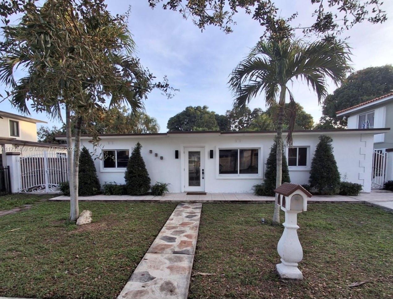 All-concrete 4 bedroom, 3 bath single family home located in the vibrant community of Hialeah, FL. This well-built home show cases robust concrete walls and a well founded concrete roof slab, which can be used as a support structure for a possible second-floor addition. The home also features plenty of windows, tile trough out, an exterior kitchen and more! Located near major highways, schools, parks, shopping centers and restaurants.
Call listing agent for more details.