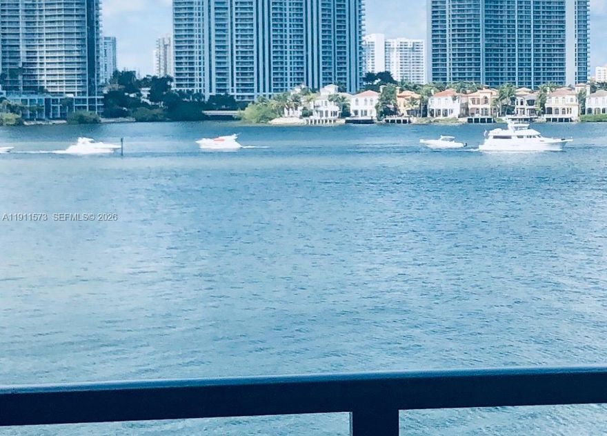 Welcome to your stunning waterfront escape in the heart of Sunny Isles Beach. This beautiful residence has been completely remodeled! It offers spectacular bay and city views, filling the home with natural light and coastal charm. Step inside to discover a bright, airy layout featuring 2 spacious bedrooms and 2 modern bathrooms, designed with both comfort and style in mind. The kitchen boasts stainless steel appliances, quartz countertops, and ample cabinetry, creating an ideal space for cooking and entertaining. The building just passed the 40-year recertification. This unit comes with one parking space and a storage unit. The windows in the living room are hurricane proof.