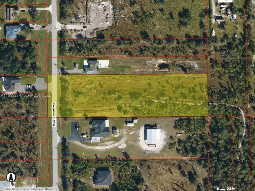 Incredible opportunity to own 2.81 acres of land right on highly traveled Everglades Blvd N. Located on a paved main road with direct frontage, this lot is ideal for various uses, such as family, truckers or anyone seeking space without HOA restrictions. The property is close to top-rated schools, shopping centers, gas stations, and new developments, making it a smart investment for the future. Whether you're looking to create your dream estate, establish a home-based business, or hold for long-term value, this property offers flexibility, exposure, and convenience in one of Naples’ most desirable up-and-coming areas.