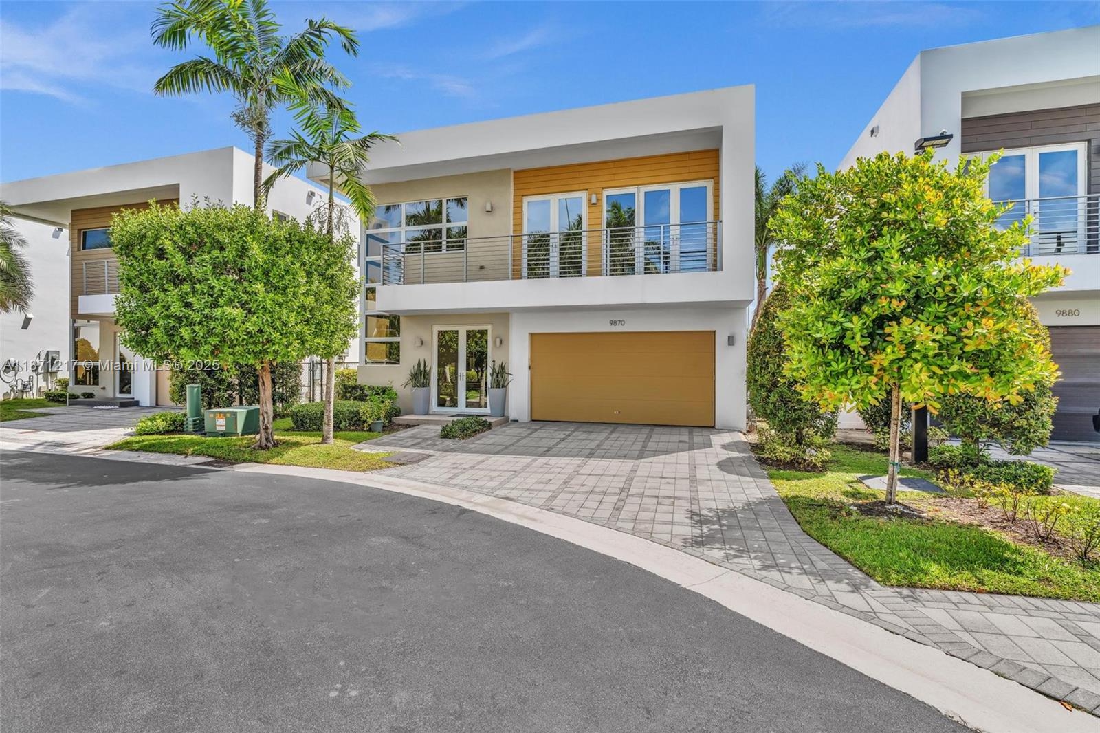 Discover the perfect blend of elegance and comfort in this contemporary home in Modern 45 Doral. Step inside and be greeted by open layouts, expansive living spaces, and plenty of natural light. Outside, enjoy your own private heated pool and spacious backyard perfect for relaxing or entertaining.
This home offers 5 bedrooms (including 1 on the first floor) and 4 full bathrooms, there’s room for everyone. The modern kitchen is a true showstopper, featuring quartz countertops, stainless steel Bosch appliances, wine cooler, and a whole-house water filtration system. You’ll also appreciate the hurricane impact windows, porcelain and wood flooring throughout, a 2 car garage with electric vehicle charger, 24-hour security, and exclusive access to a clubhouse. Inside pictures coming soon!