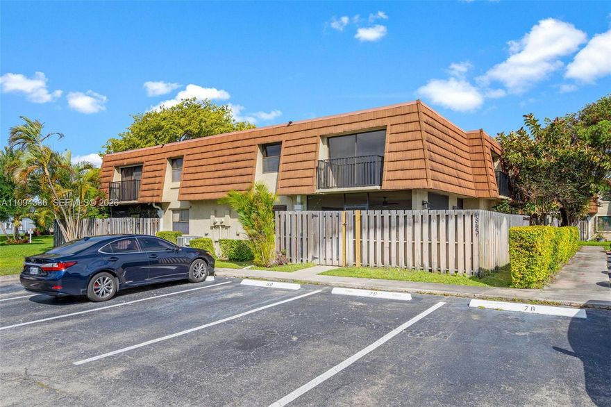 Beautifully remodeled 3-bedroom 2.5-bath townhouse in the desirable Evergreen Lakes community in Sunrise. This spacious two-story home offers 1,570 SqFt of thoughtfully designed living space, ideal for both everyday comfort and entertaining.  The first floor features tile flooring throughout, a stylish half bath, in-unit washer and dryer, and a modern open-concept kitchen that flows seamlessly into the living area. Sliding glass doors lead to a large screened patio, perfect for relaxing or entertaining.  Upstairs, laminate flooring continues throughout, leading to a spacious primary suite with a private balcony and en-suite bathroom. Two additional bedrooms share a well-appointed guest bath.  The third bedroom has a balcony. The home comes with two assigned parking spaces. No leasing permitted during the first year of ownership.  Residents enjoy community amenities including a pool, playground, and guest parking. Conveniently located just minutes from the Sawgrass Expressway and Florida’s Turnpike, with easy access to shopping, dining, schools, and parks.