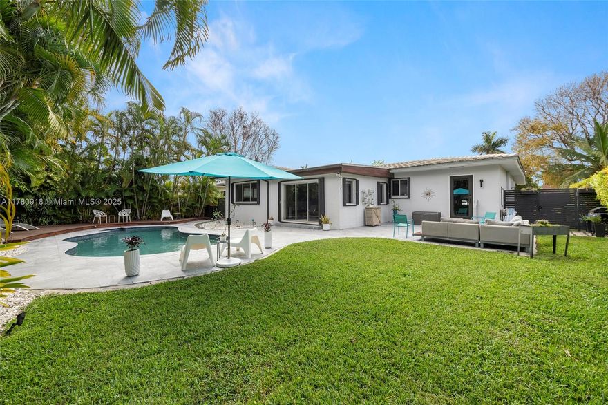 Price improvement! This spacious 1,877 sq ft home with 4BR/3BA is ideal for a permanent summer lifestyle or solid investment in Miami. Don’t miss this opportunity to own your Miami home uniquely located in unincorporated Miami-Dade - “Paying Lower Taxes” than surrounding Miami Shores and Biscayne Park neighborhoods. Beautifully renovated kitchen and bathrooms, lush backyard, modern pool with deck, ample space to store a small RV, or up to 27 ft boat, located near several marinas to Miami’s stunning waterways. Proximity to beaches, popular neighborhoods - Miami Beach, Bal Harbor, Wynwood, Design District,  Miami Shores, Biscayne Park, prestigious Miami Country Day School, Barry University and Aventura with the newly constructed Brightline Station. Bring your offer!